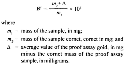 assaying-method-of-calculation