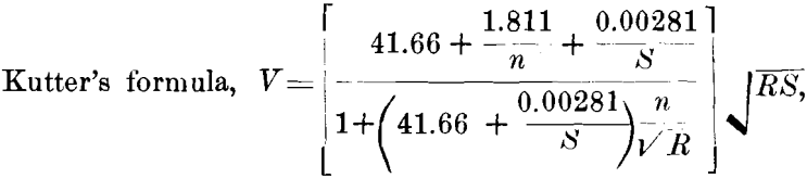 kutter's-formula