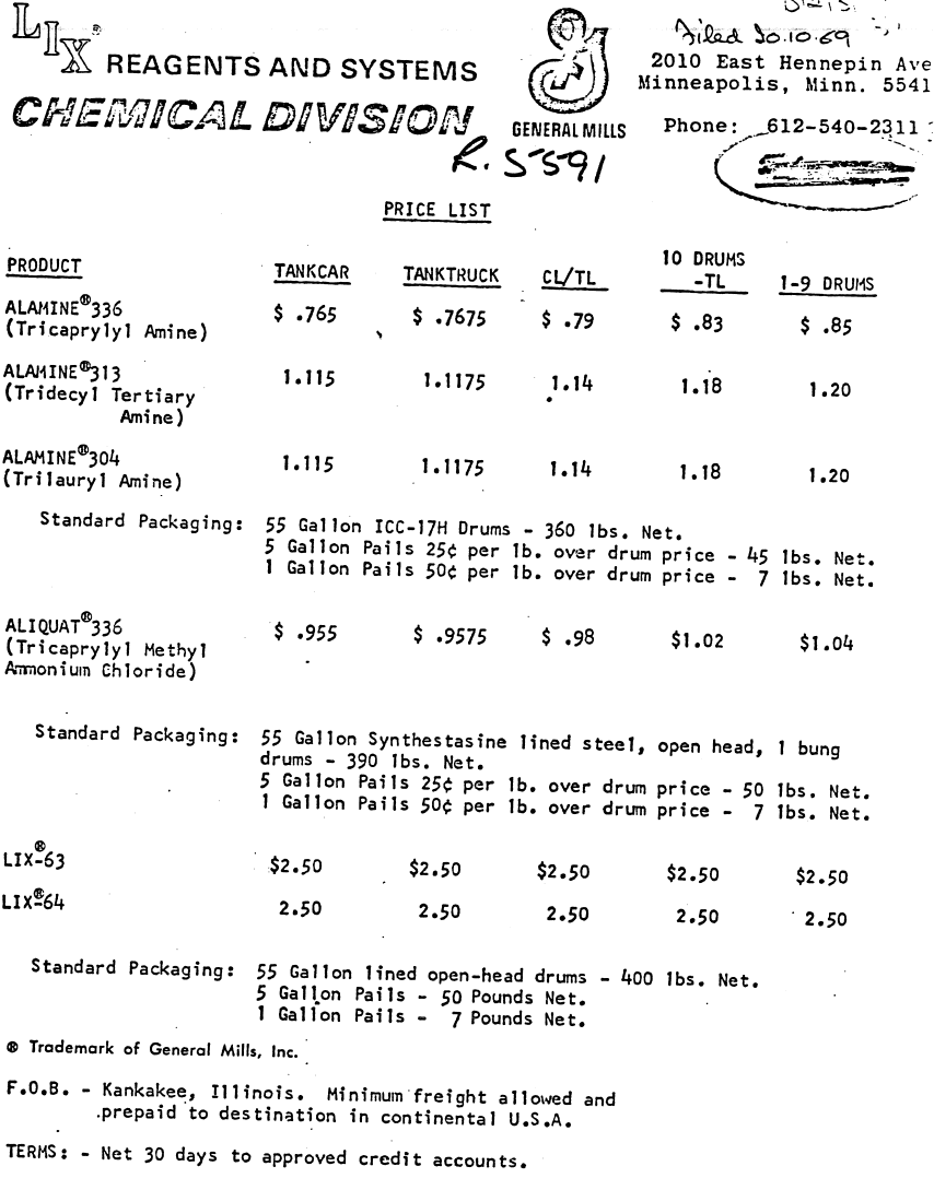 lix reagent and systems