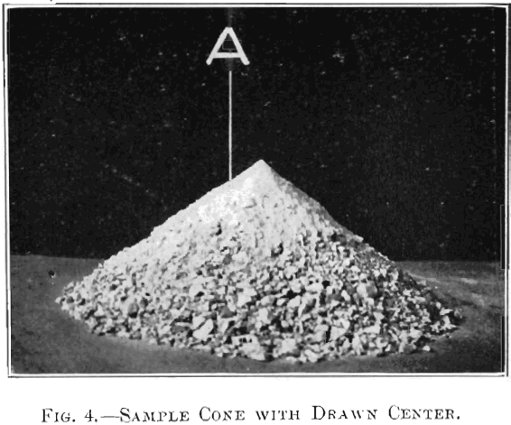 ore-sample-cone-with-drawn-center