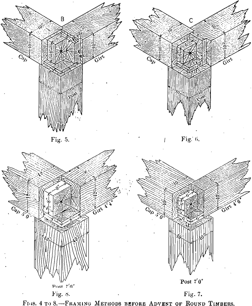 framing methods before advent of round timbers