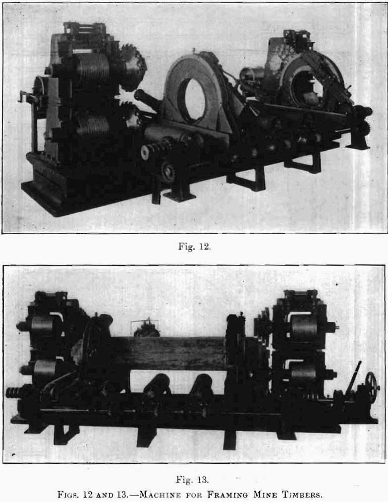 machine for framing mine timbers