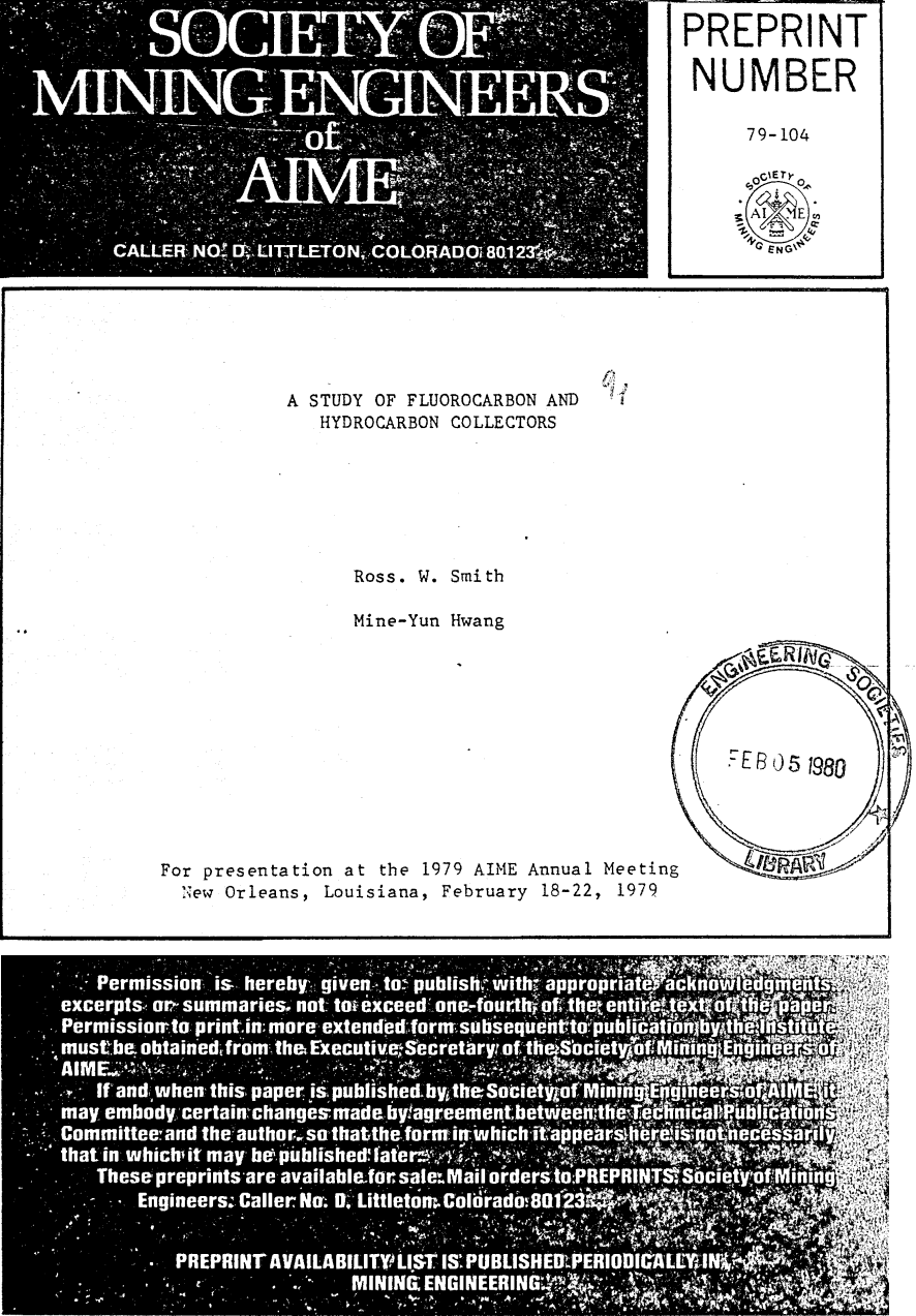 fluorocarbon and hydrocarbon collectors