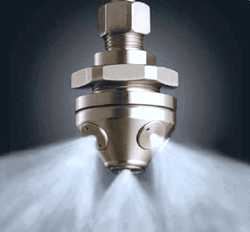 how to size a water spray systems