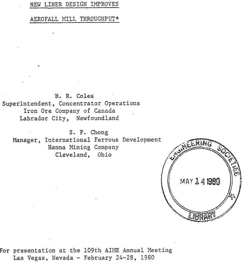 new liner design improves aerofall mill throughput