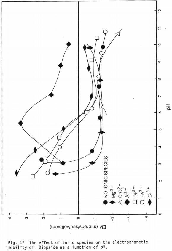 chromite flotation effect of ionic species