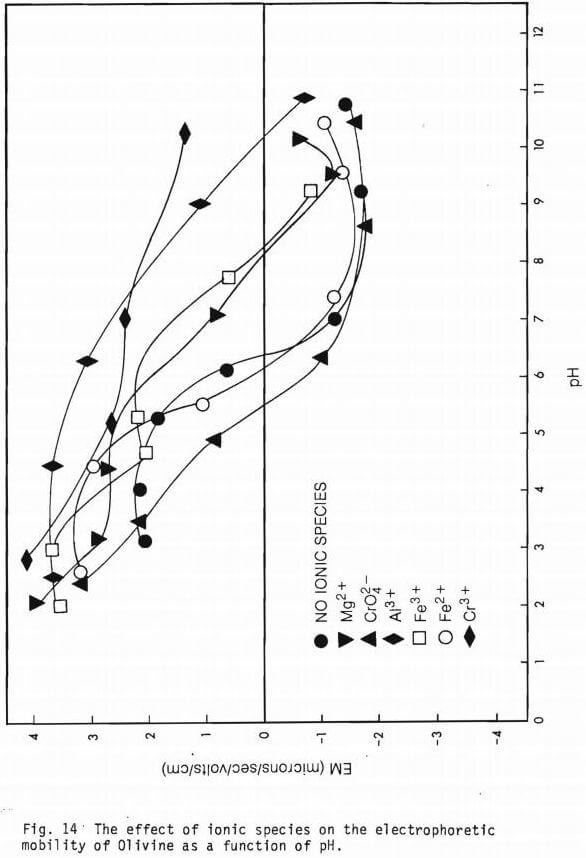 chromite flotation ionic effect