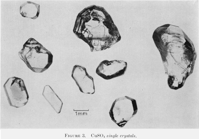 cuso4 crystallization single crystals