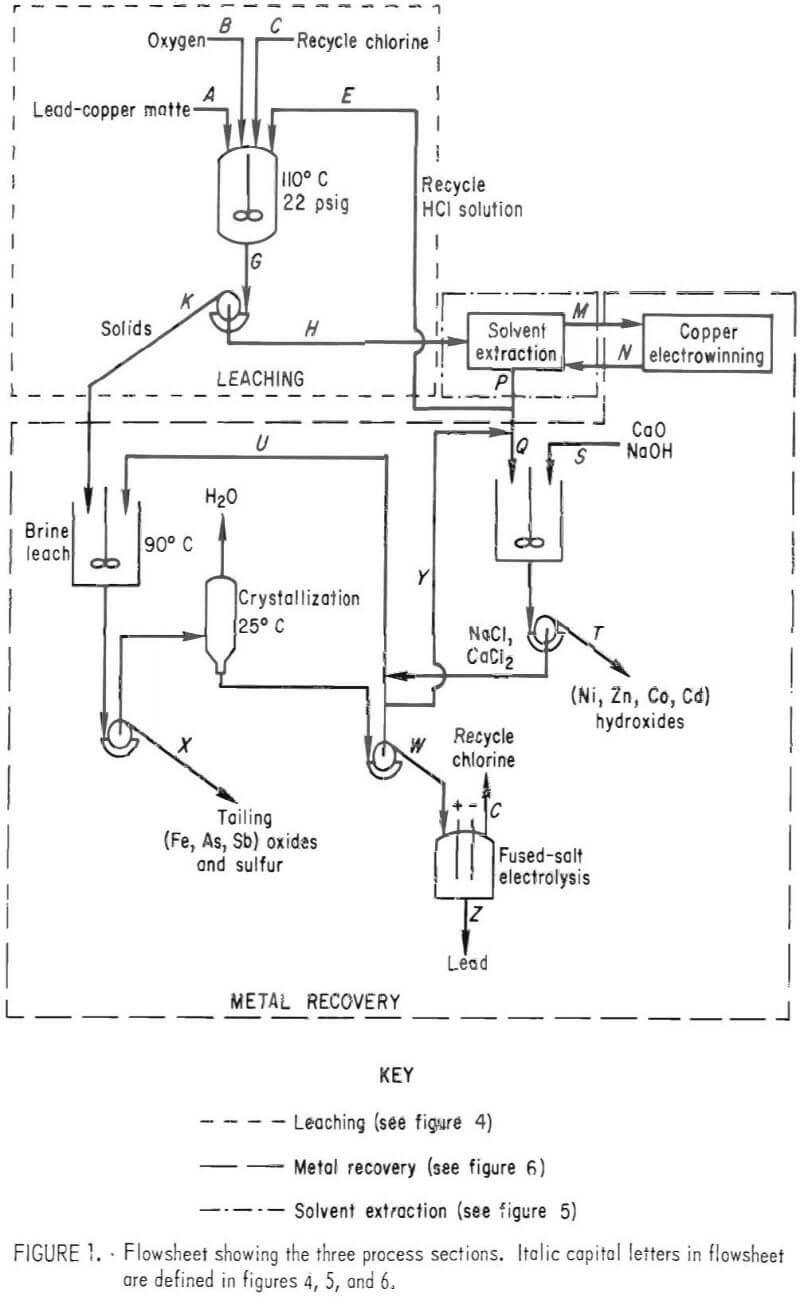 chlorine-oxygen leaching flowsheet