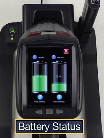 xrf gun battery status