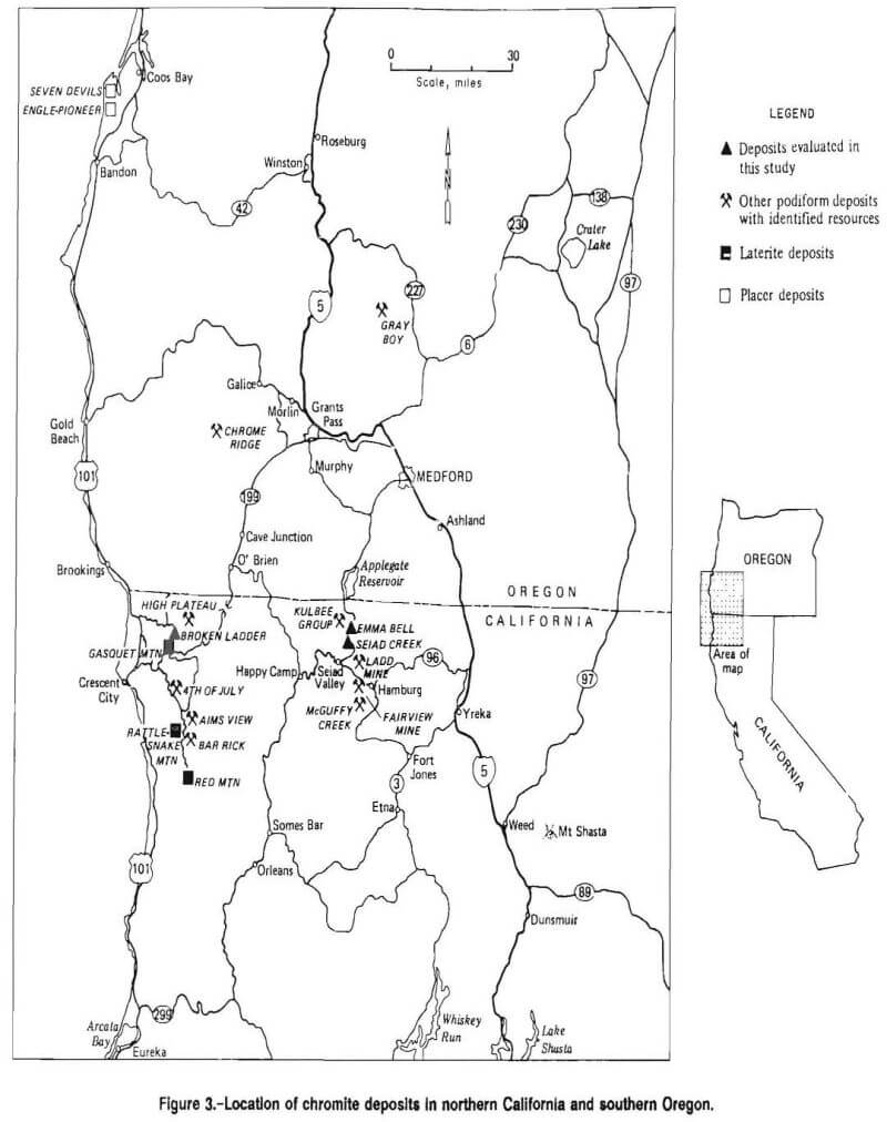 chromite recovery location