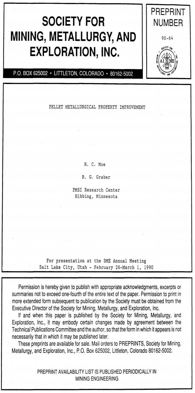 pellet metallurgical property improvement