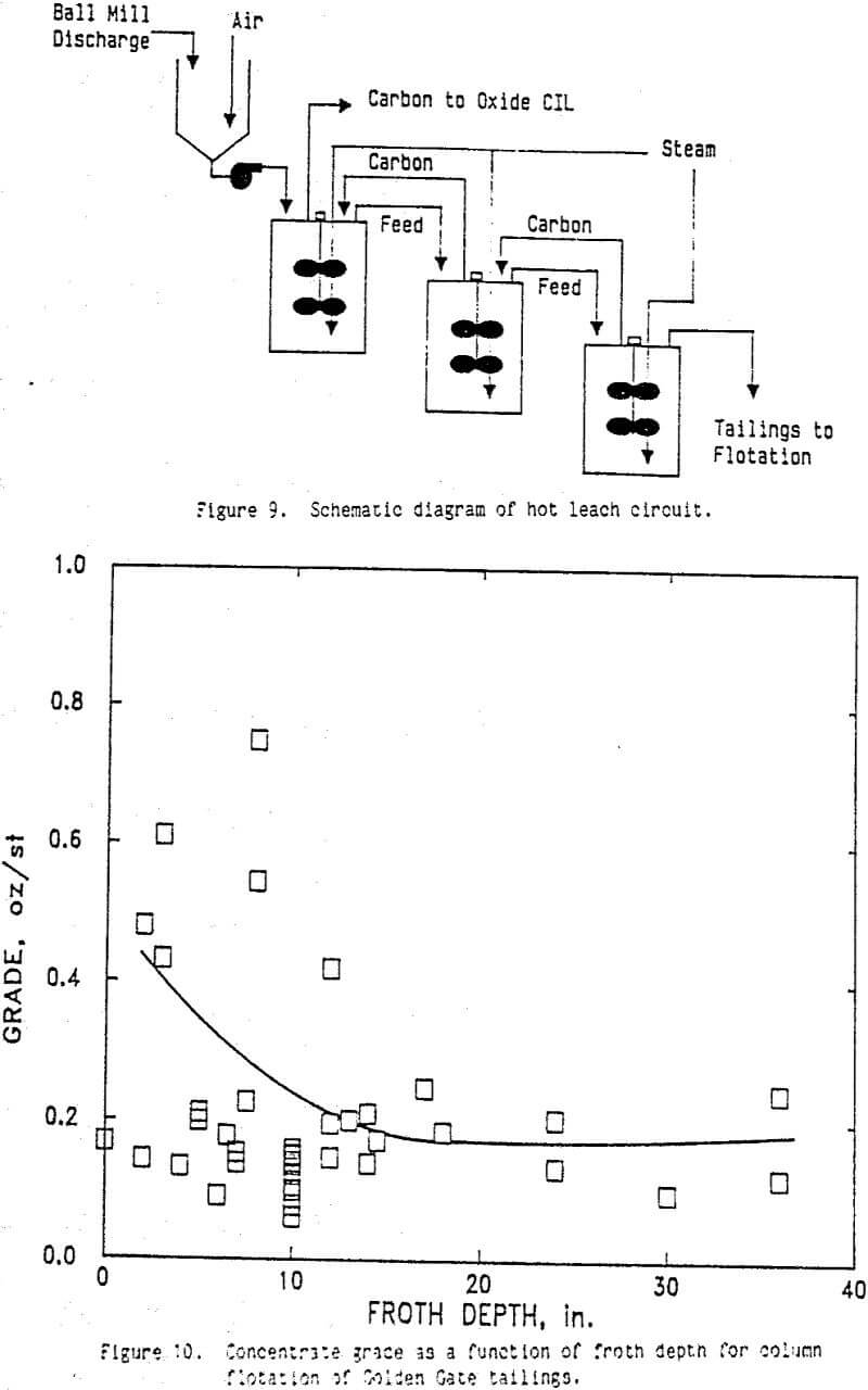 cil tailings hot leach circuit