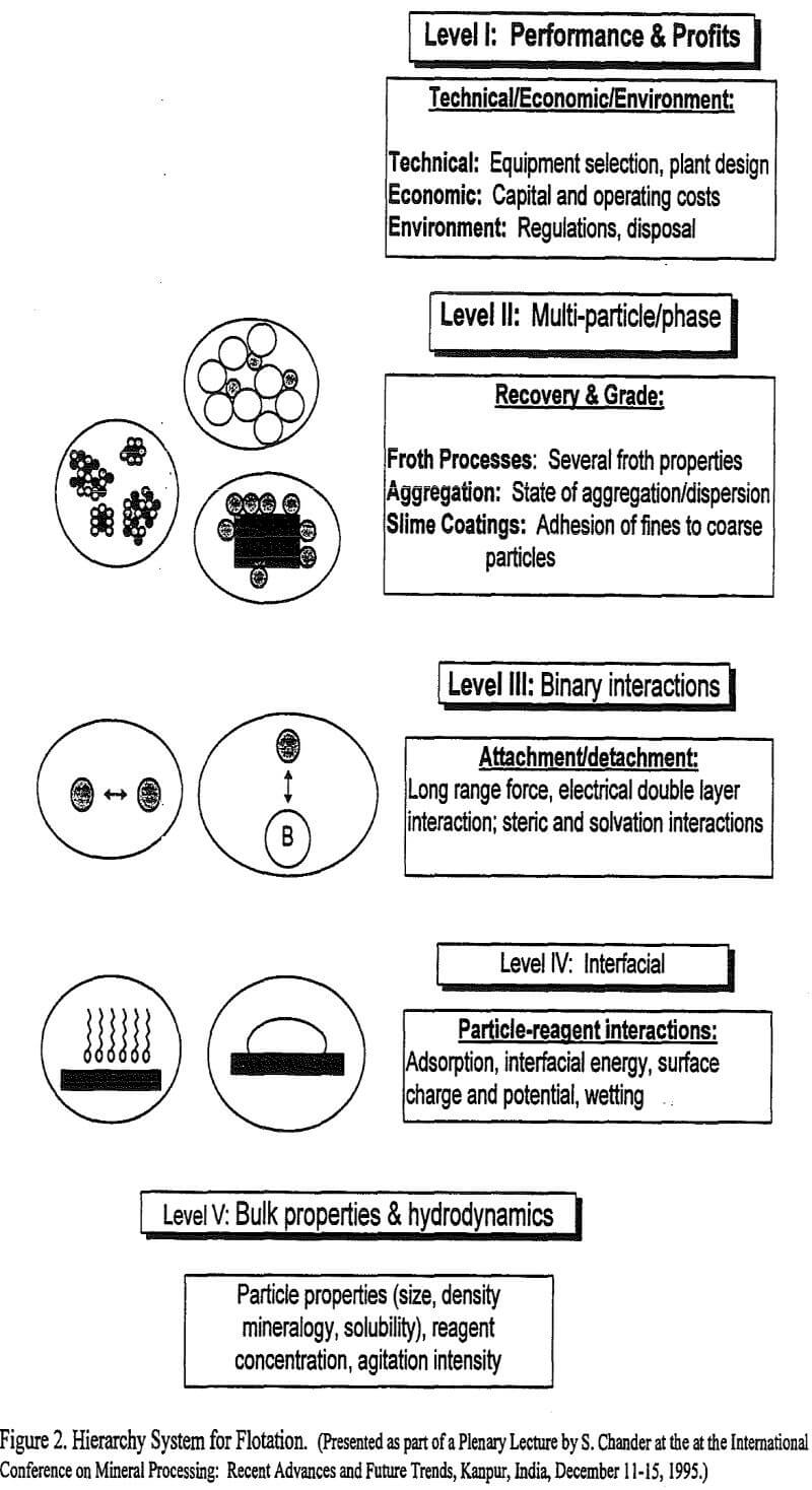 flotation hierarchy system for flotation