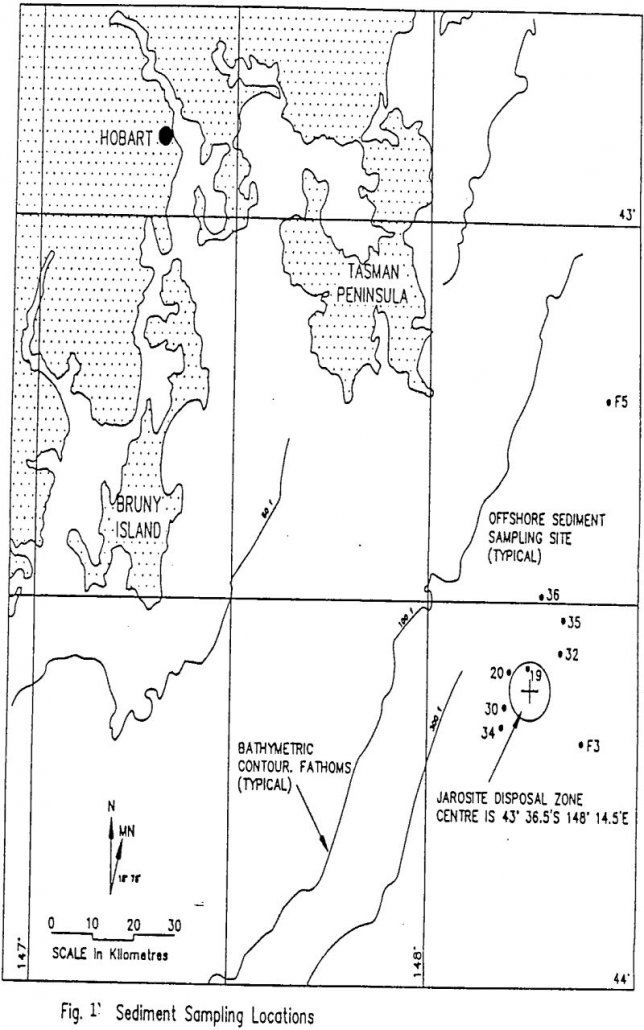 sediments sampling location