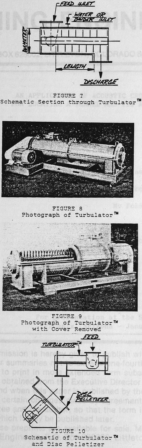 agitative-agglomeration schematic of turbulator and disc pelletizer