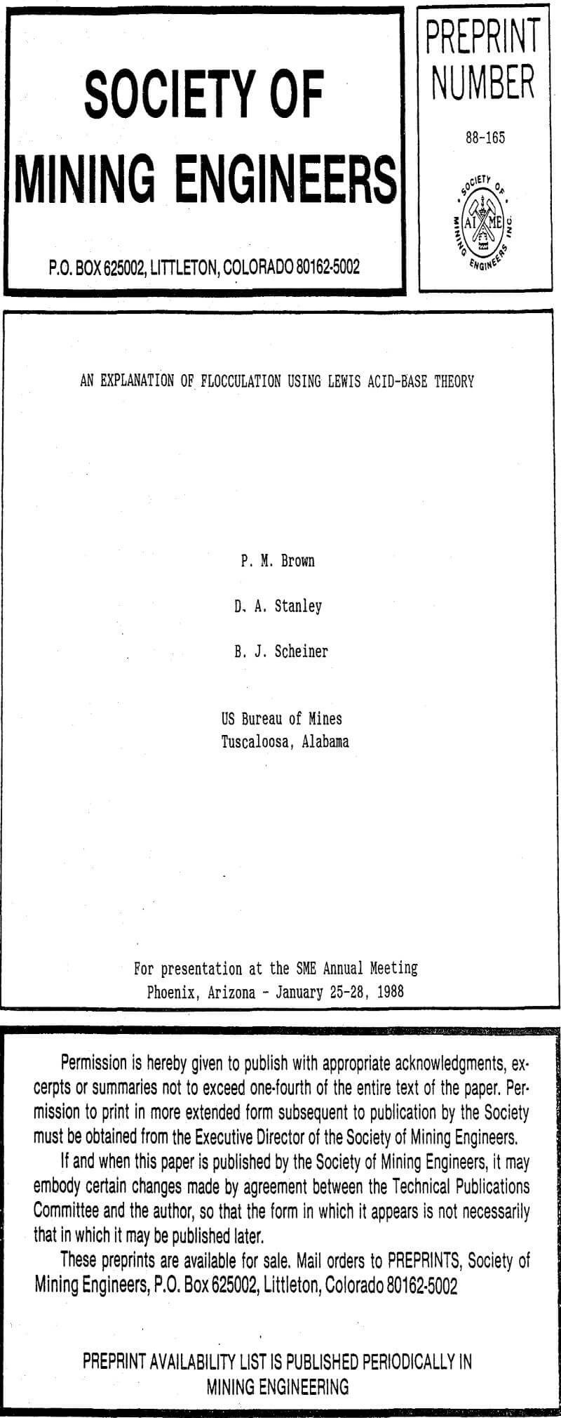 an explanation of flocculation using lewis acid-base theory