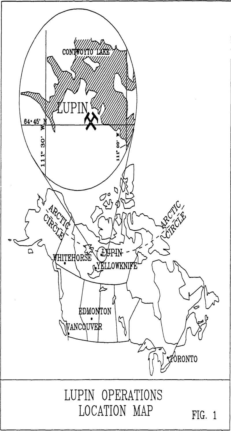 gold and sulfides lupin operations location map