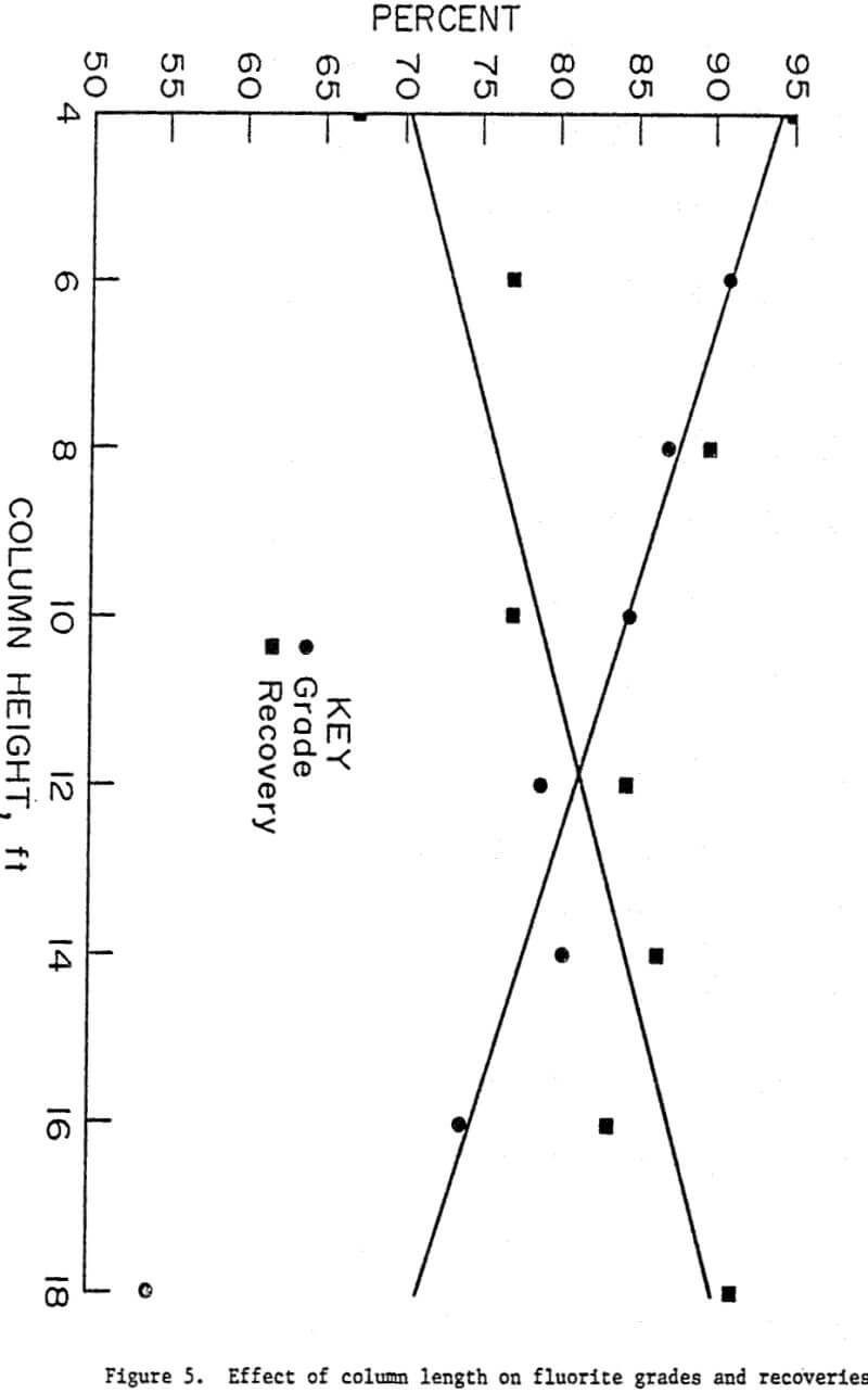 column-flotation recoveries