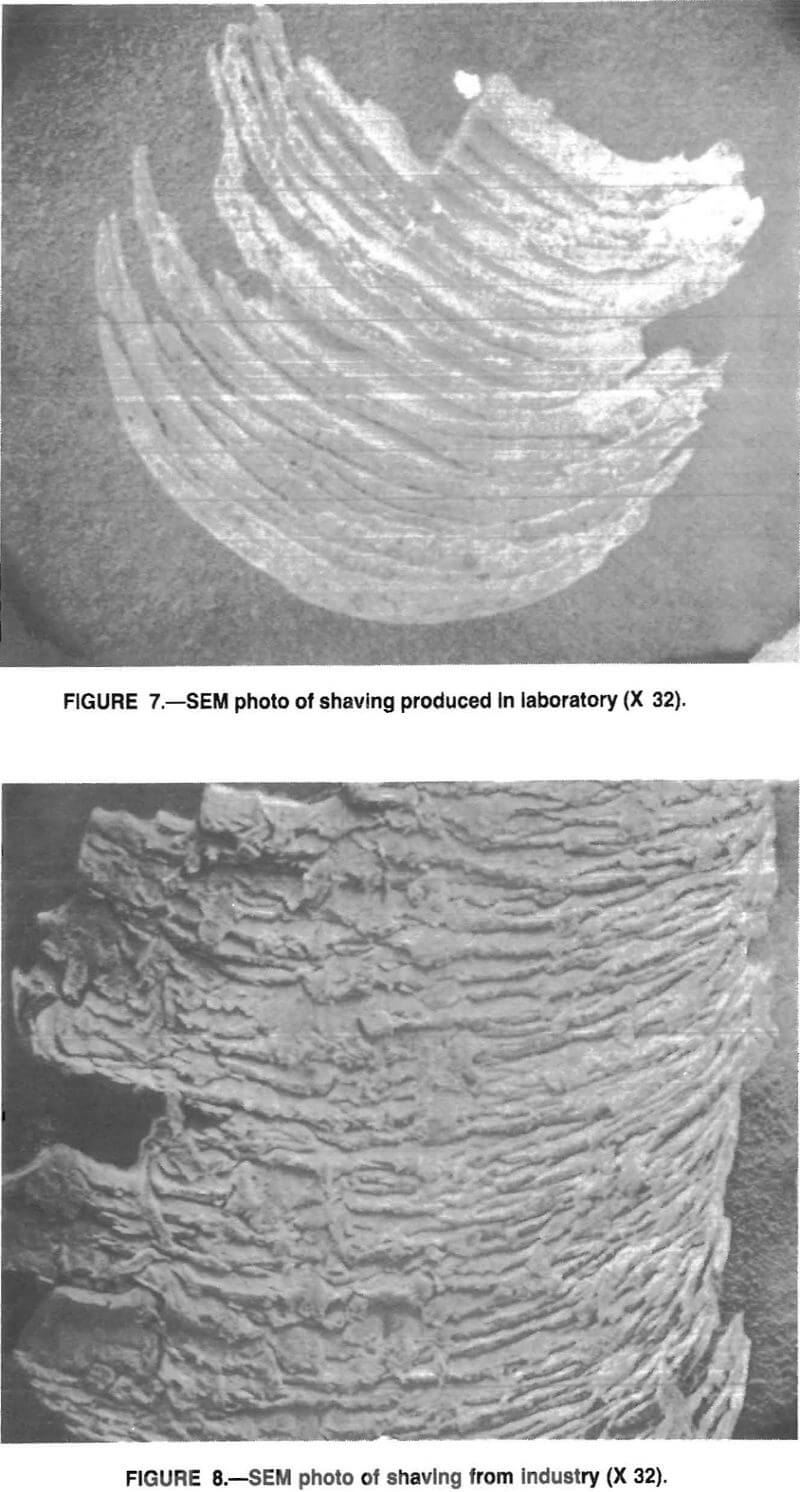 electrogalvanizing sem photo of shaving