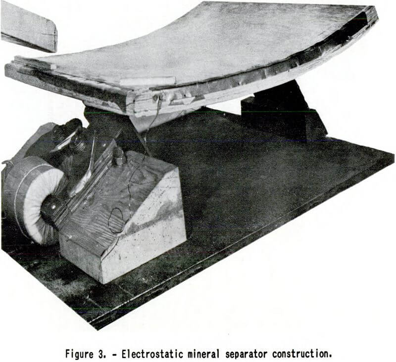 electrostatic mineral separator construction