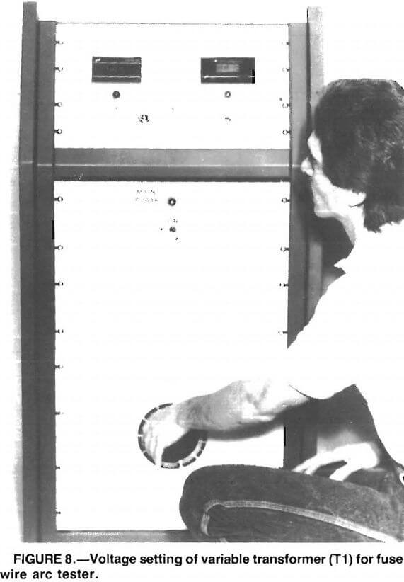 fuse wire arc test voltage setting