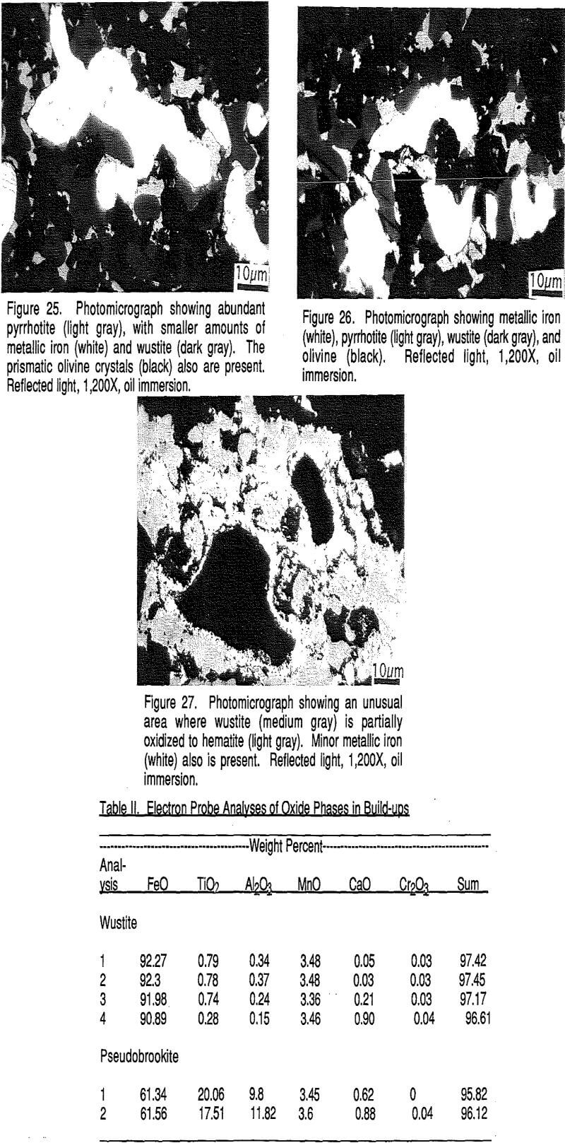 smelting photomicrograph showing pyrrhotite