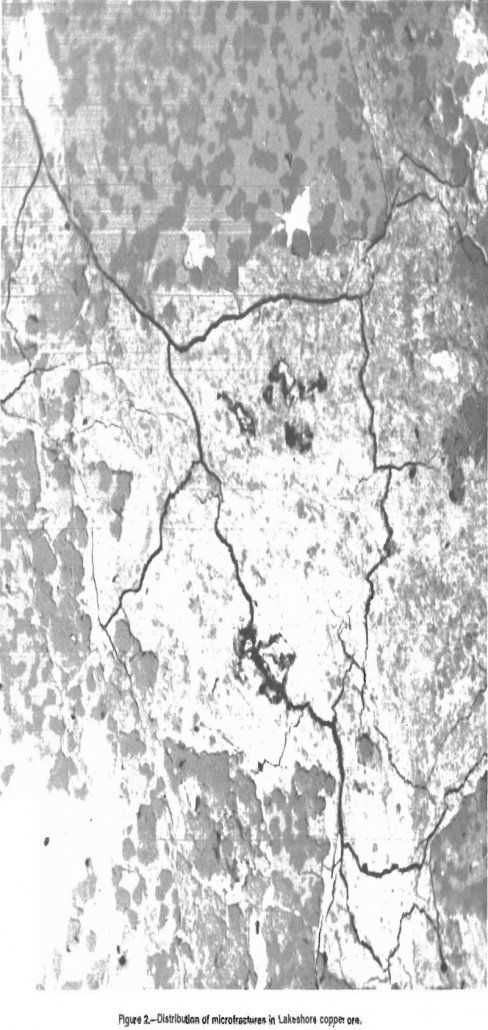 copper-leaching distribution of microfractures