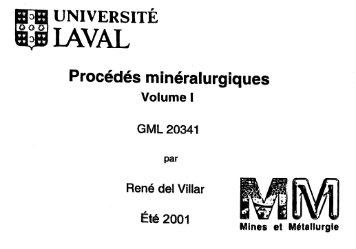 procedes mineralurgiques