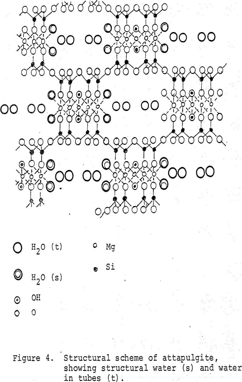 absorbent clays structural scheme of attapulgite