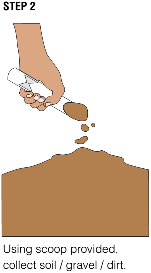 blast-hole-liner-using-scoop-provided-collect-soil