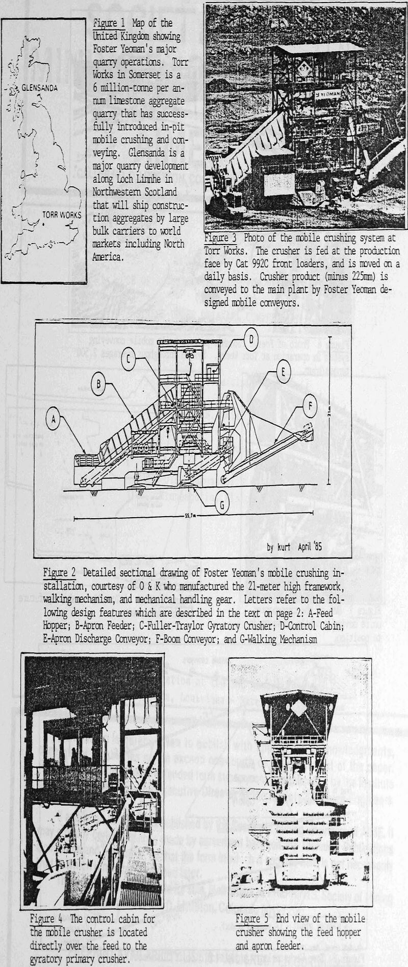 mobile crushing sectional drawing