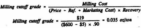 cutoff-grade-milling-cost