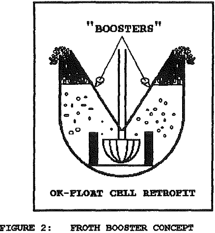 flotation froth booster concept