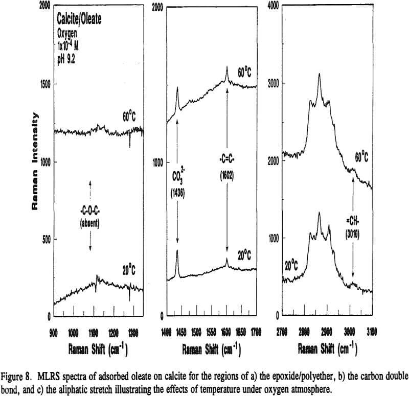 oleate adsorption mlrs spectra