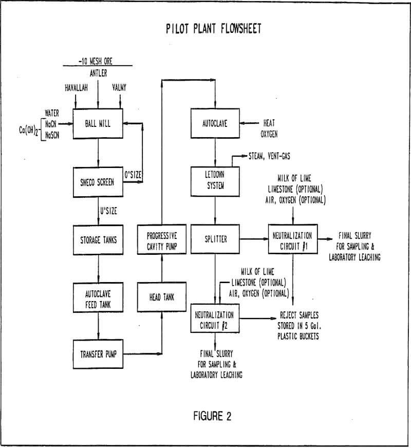 pressure oxidation flowsheet