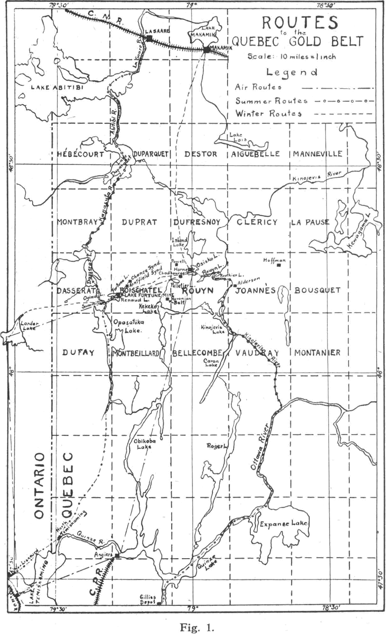 gold prospecting routes