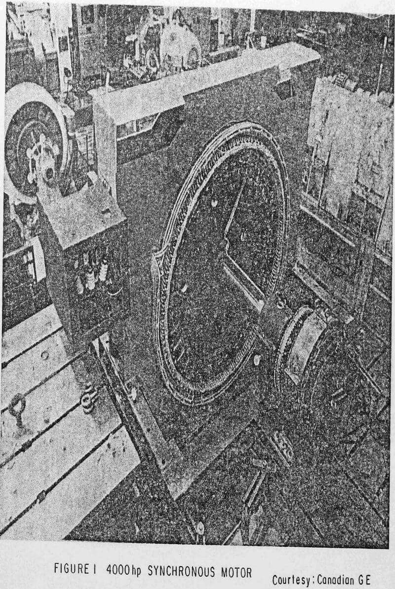 semiautogenous-mills synchronous motor