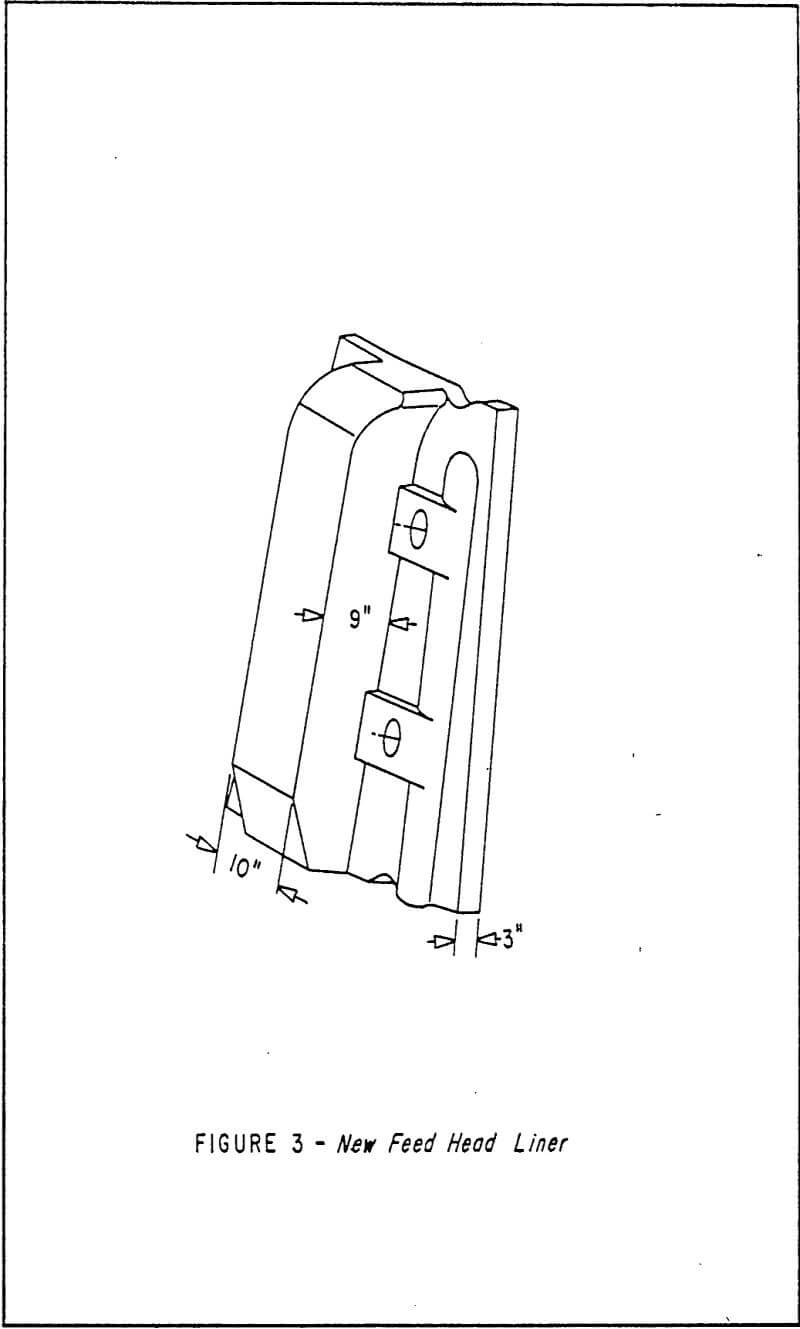 wet semi-autogenous grinding mills new feed head liner