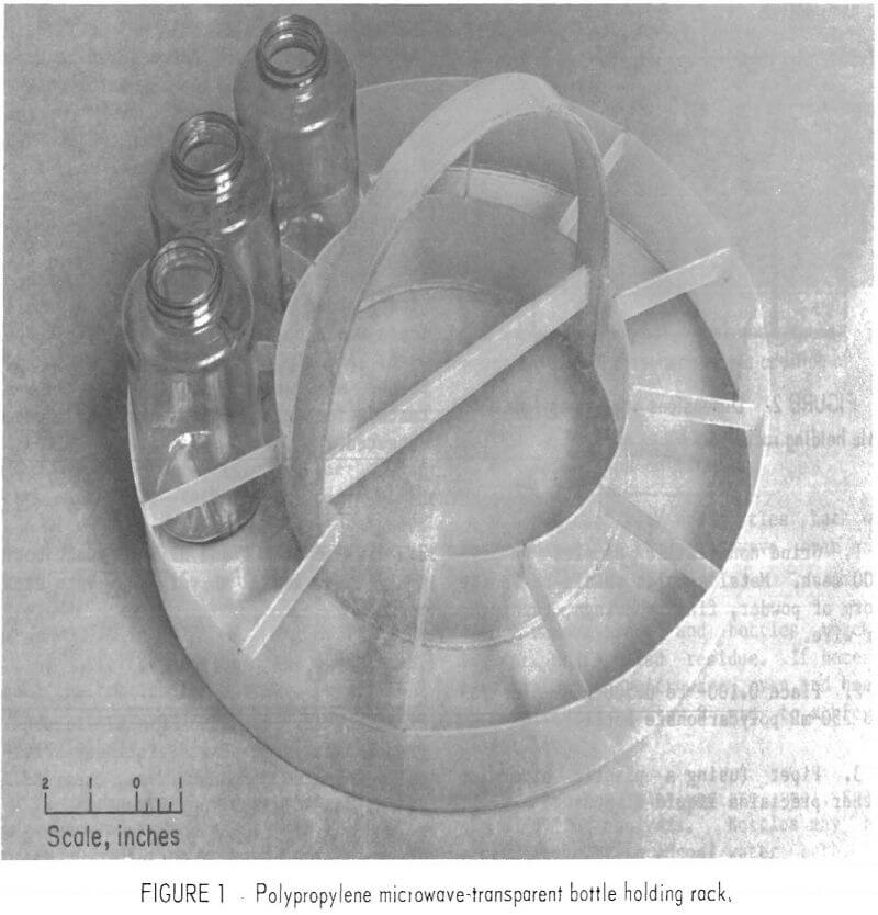 microwave digestion transparent bottle holding rack