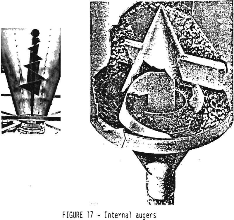 bins internal augers