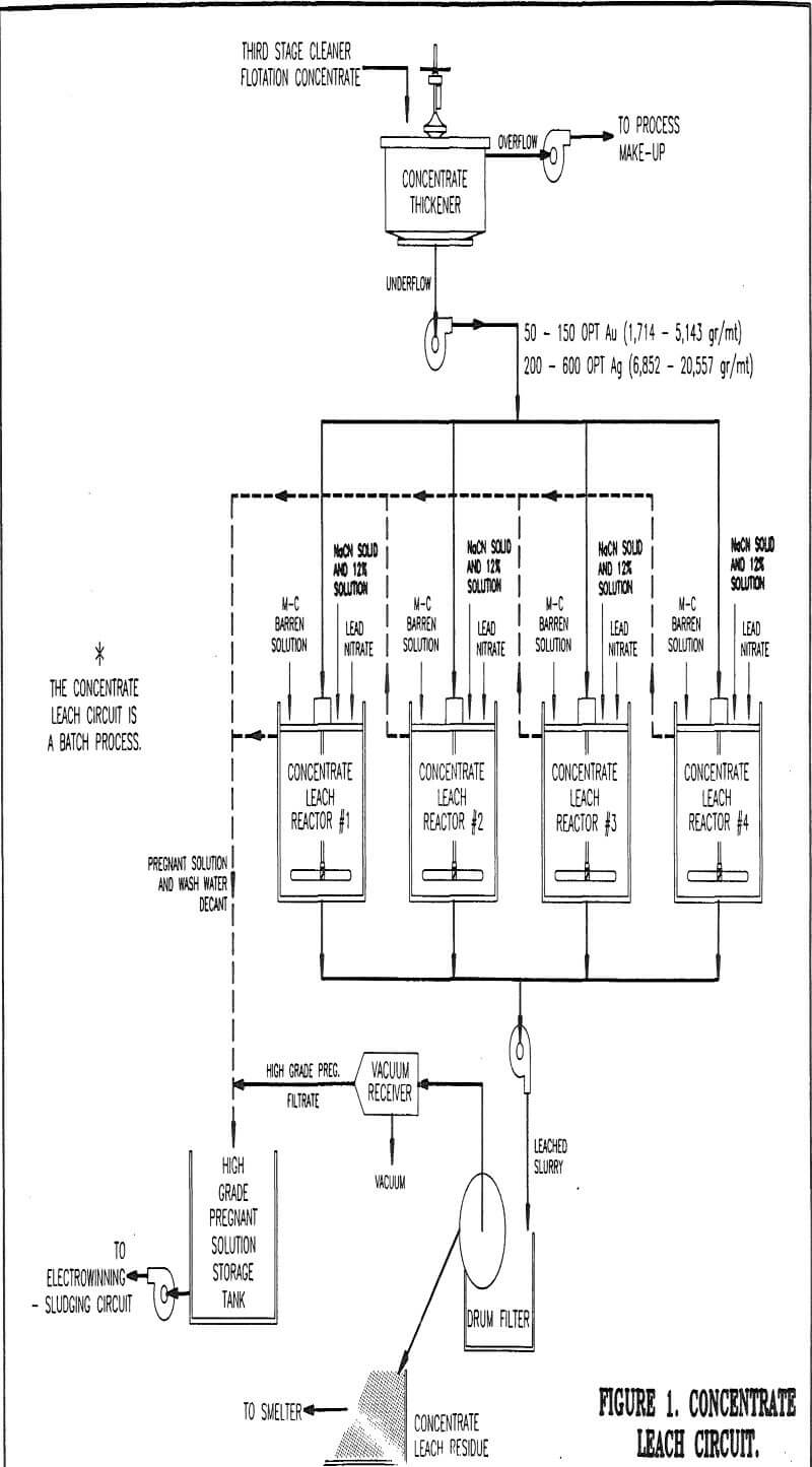 flotation concentrate leach circuit