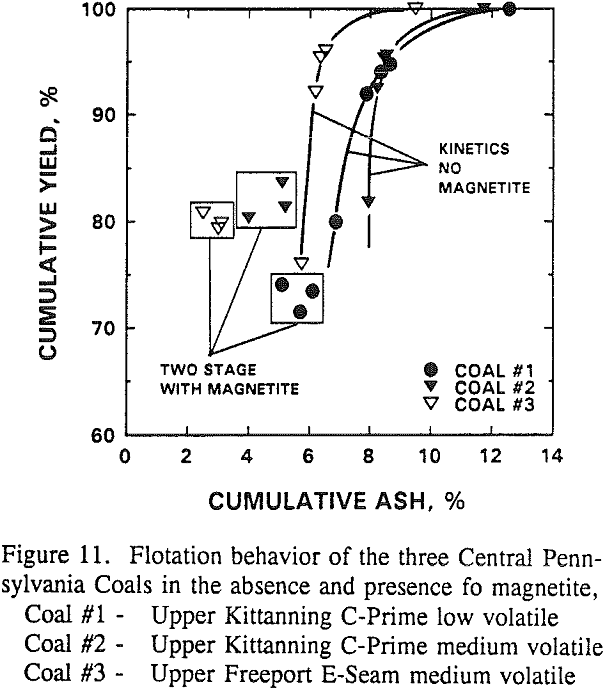 heavy media cyclone-flotation behaviour