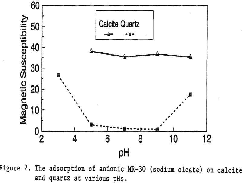 magnetic reagent adsorption of anionic