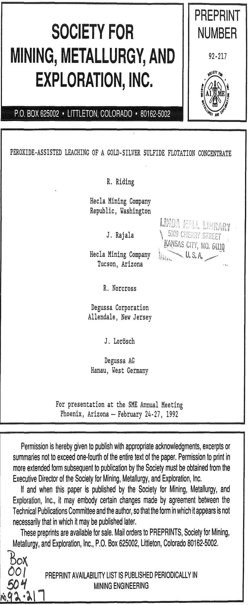 peroxide-assisted leaching of a gold-silver sulfide flotation concentrate