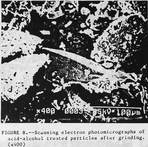 apatite-particles grinding