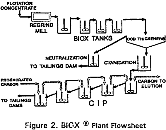 bacterial-oxidation-plant-flowsheet