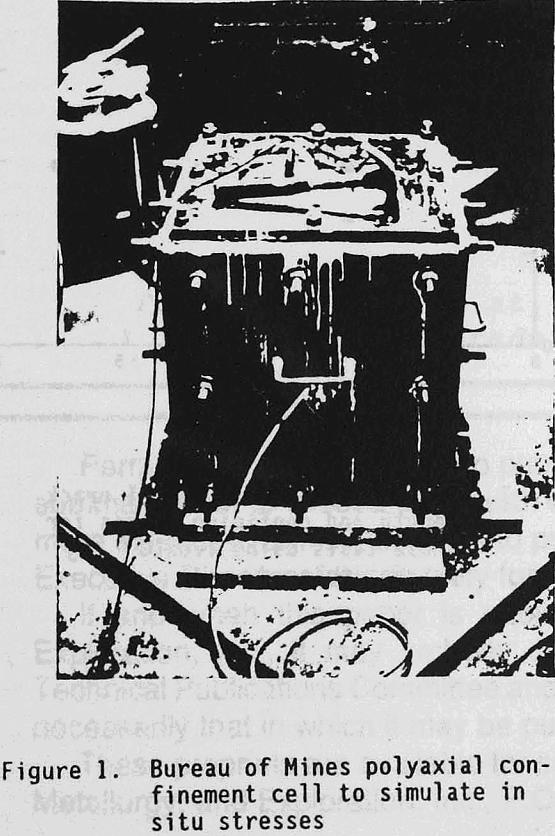 blasting-test polyaxial confinement cell