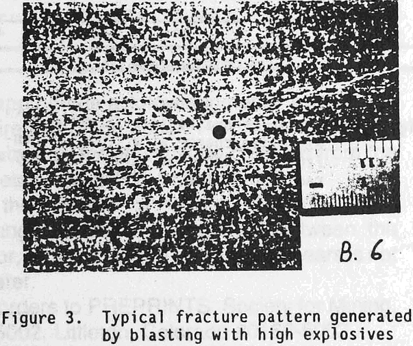 blasting-test typical fracture pattern