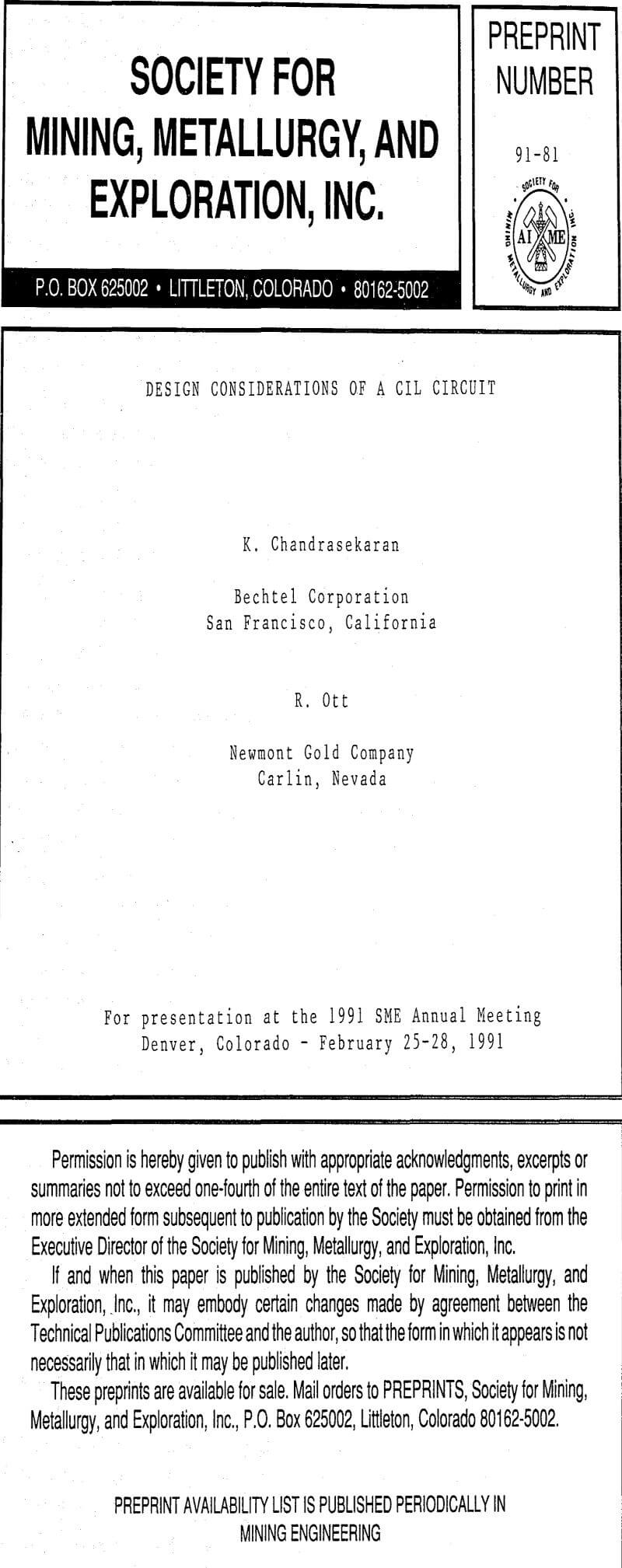 design considerations of a cil circuit